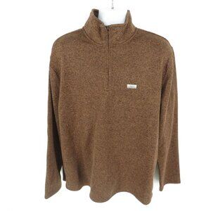 Ocean Coast Big Tall Brown Quarter Zip Pullover Sweater LT NWT $64.50